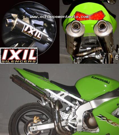 Double silencieux d'échappement Ixil pour moto Kawasaki 636 ZX6R 2005 à  2006 e9 1181 - MFPN : e9 1181 - JKBZX636CCA-218266-1O - Cdiscount Auto